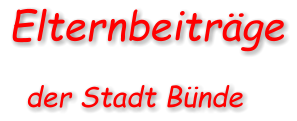 Elternbeitrge   der Stadt Bnde
